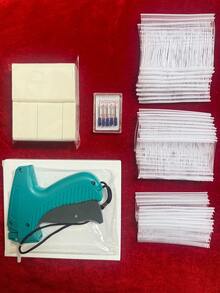1 Set Of 2006 Pcs Clothing Price Tag Kit, Includes 1 Clothing Price Tag Connector, 5 Steel Needles, 500 Clothing Tags And 1500 Plastic Fasteners - Green Set - View 8