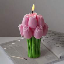 3件套3D郁金香花束蜡烛硅胶模具 - A+B+C - 查看 4