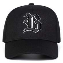1pc Men's Gothic B Trucker Hat, Personalized Letter Wing Embroidery Baseball Cap, Street Fashion Five-Panel Hat, Outdoor Sun Protection Casual Cap For Spring Autumn Travel Beach Holiday - Multicolor - View 6