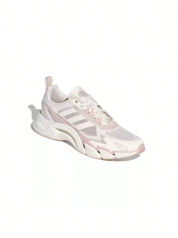 Adidas New Breathable Mesh Running Shoes For Women In The Breeze Series - White/Pink - View 1