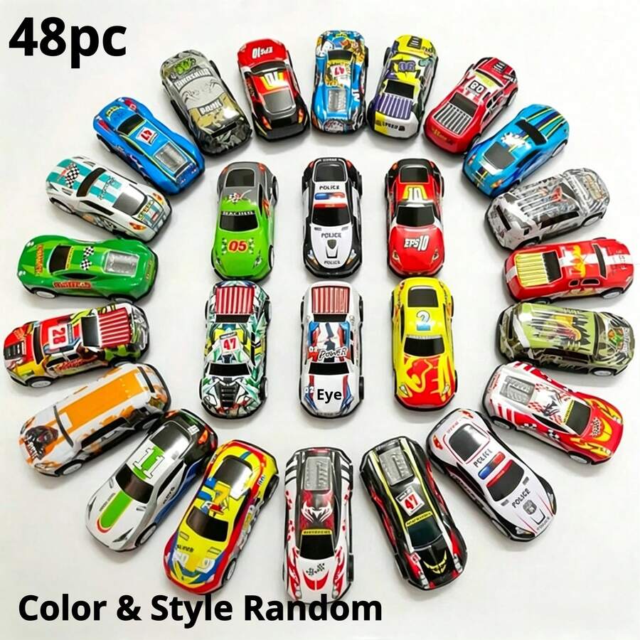 2026新款 - 48件合金玩具車套裝 - 玩具車 - 兒童玩具車套裝 - 金屬車模型 - 可行駛 - 玩具賽車 - 兒童玩具車收藏 - 兒童玩具 - 生日禮物 - 聖誕禮物 - 完美禮物 - 禮物 - 玩具
