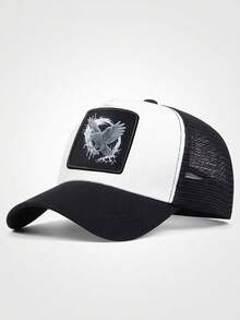 1pc Men's Baseball Mesh Cap With Bird Animal Pattern, Outdoor Sun Protection Casual Mesh Hat, Suitable For Business, Travel, Beach Holiday, Unisex - Multicolor - View 16