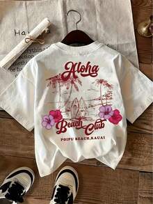 Women's T-Shirt For Spring And Summer - 白色 - 查看 3