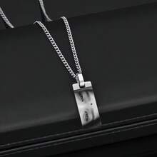 Dây chuyền đá khắc chữ theo yêu cầu, quà tặng bất ngờ nhân dịp Lễ Tình nhân và Kỷ niệm, trang sức đôi đeo hàng ngày, phụ kiện thời trang cho các buổi hẹn hò và gặp gỡ. - Nhiều màu - Xem 4