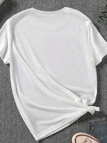 Camiseta de Mujer para el Día de la Independencia, Diseño Patriótico Similar al de la Bandera Americana de 1776 para la Celebración del 4 de Julio - Blanco - Ver 3