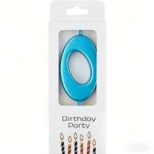 Creative Digital Number Birthday Cake Decoration Candles Suitable For Birthday Parties Cake Topper Decor Accessories - Baby Blue - View 4