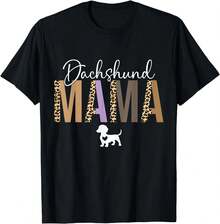 Regalos para mamás de perros salchicha, camiseta para mamá de perro salchicha, mamá de mascota. - Negro - Ver 1