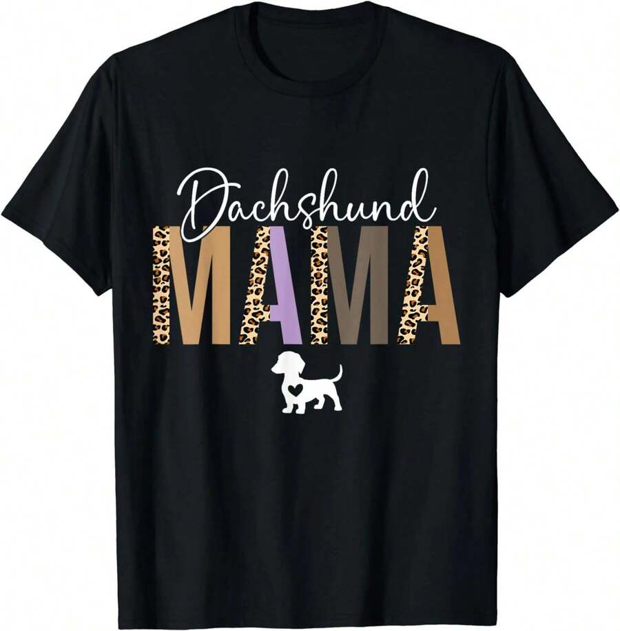 Regalos para mamás de perros salchicha, camiseta para mamá de perro salchicha, mamá de mascota. - Negro - Ver 1