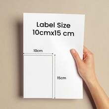 Bộ giấy in nhiệt và nhãn dán nhiều mảnh, kích thước 100x150mm, nhãn dán màu trắng, nhãn dán nhiệt đa chức năng, thích hợp cho gia đình/trường học/văn phòng/địa chỉ/mã vạch, nhãn nhiệt và thiết kế logo. - Xem 6