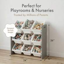 Toy Storage - Gray/White - View 3