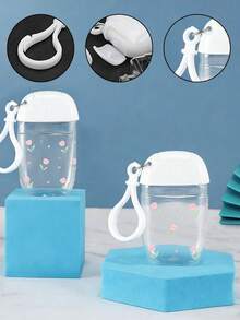 30ml Transparent Alcohol Spray Bottle, Pink Tulip Hand Sanitizer Bottle, Travel Hook Keychain, White Flip-Cap Hand Sanitizer/Perfume Bottle, Hawaiian Style Portable Travel Refill Bottle - Multicolor - View 8
