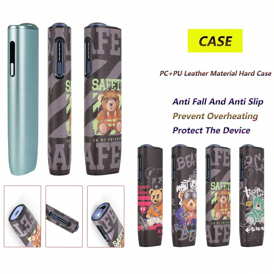 For IQOS Iluma I One Protective Case PU Material Hard Case, Portable Ultra-Thin Ultra-Light With Fashion Pattern Integrated Protective Cover