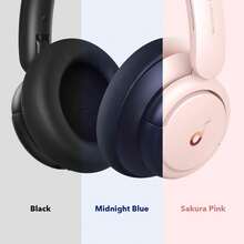 anker Hybrid Active Noise Cancelling Headphones With Hi-Res Audio And 50H Playtime, Comfortable Over-Ear Bluetooth Headset With App Custom EQ And Multipoint Connection - Absolute Black - 查看 7