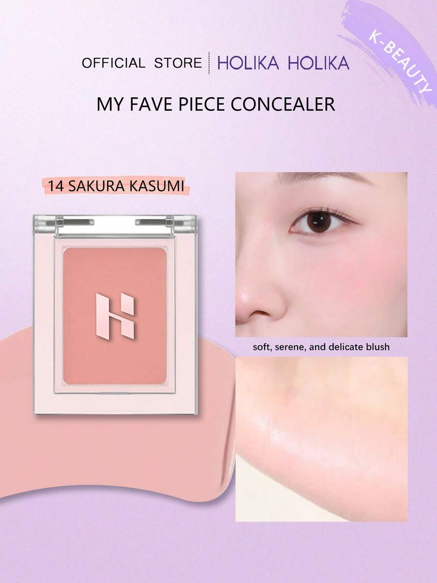 HOLIKA HOLIKA My Favorite 遮瑕膏 14號 多效型 輕鬆打造完美妝容 高顯色 可疊加 易暈染 營造自然妝感 大容量 適合所有膚色 2g/0.07oz 韓系彩妝 韓國化妝品