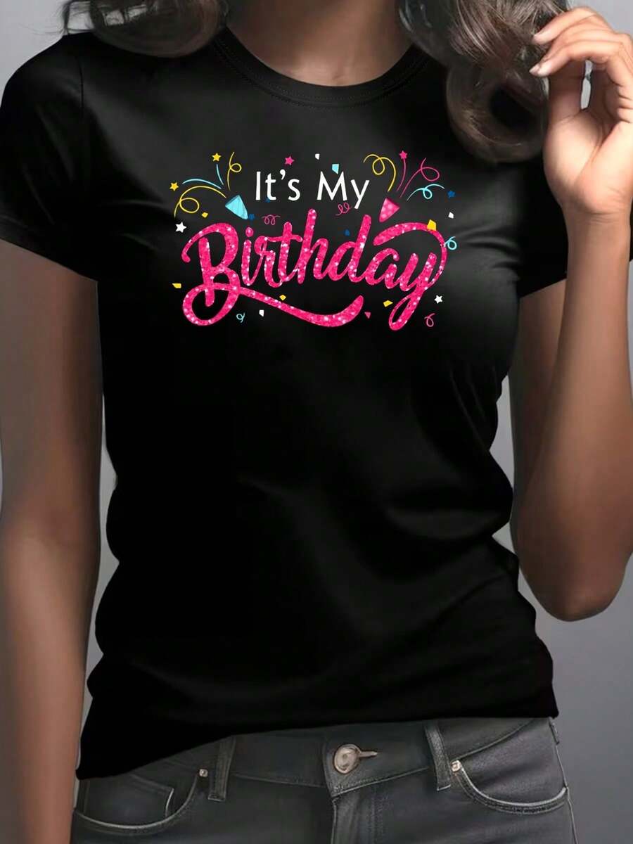 Camiseta de Mujer 100% Algodón Puro, Estilo Bohemio, con Estampado Floral Artístico, Casual, Básica, de Manga Corta, a la Moda. Camiseta de Mujer con Patrón Vintage Bohemio, 100% Algodón, Suave, Transpirable, Cuello Redondo, Manga Corta, Estilo Boho Urbano. - Negro - Ver 1