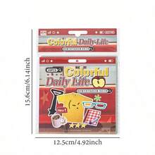 1pc/2pcs Y2K Style Sticker Book, Vintage Digital Style Stickers, Perfect For Bullet Journaling Enthusiasts. Includes A Variety Of Designs And Attractive Stickers, Great As Birthday Gift Or Back To School Gift. - Sticker - View 2