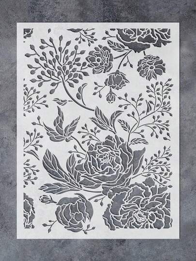 Khuôn tô vẽ hoa văn tường tái sử dụng kích thước 12x16 inch, thích hợp cho tường, đồ nội thất, gạch, vải, cửa, kính - Khuôn tô vẽ đa năng để tự vẽ viền, họa tiết, tranh tường.
