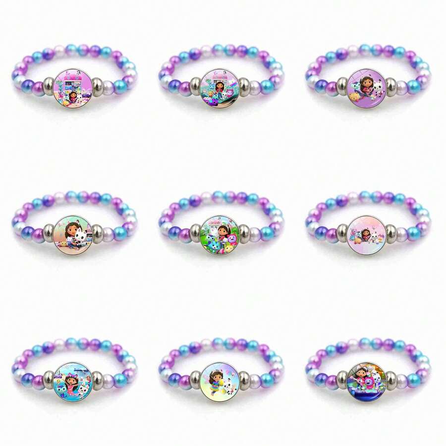 1pc Gaby's Dollhouse Pendant With Iridescent Beads, Random Styles. Fine Craft For Multi-Festival Gifts.(Stochastic Style) - Multicolor - View 1