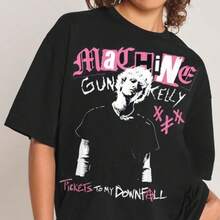Camisetas, fans, camisetas de rap, camisetas vintage, raperos, hip-hop, regalos para ella, ropa urbana camisas de mujer sudaderas para mujer sueter blusa casual mujer verano vestidos de graduación - Negro - Ver 6