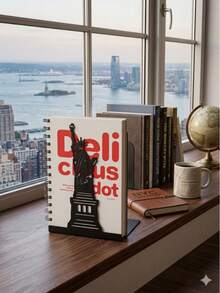 Creative Metal Bookend | Statue Of Liberty Design, Combines Book Storage And Decoration! Made With Iron Craftsmanship, Stable And Durable, Non-Slip Bottom Design Prevents Tipping, Easily Supports Heavy Books And Cookbooks. Minimalist Black Tone Suitable For Various Home Styles, Perfect For Study, Kitchen And Office Desk. Both A Practical Bookend And A Unique Decorative Piece, Enhances Space Texture, Also An Ideal Gift For Friends. - Multiple Styles - View 6