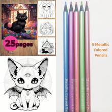 12/24 Metallic HB Colored Pencils - Dust-Free, 24/36 Oil-Based Colored Pencil Set (With Color Card) - Macaron And Morandi Color Series, Painting And Art Creation Supplies, Metallic Bright Colors, Art Supplies, Graffiti And DIY Handicrafts, School Supplies, Professional Painting Graffiti DIY Handicraft Tools - Multicolor - View 27