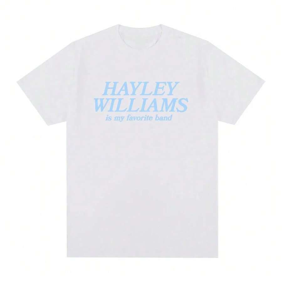 Camiseta de mi banda favorita - Water's Fine Summer, estilo Hayley Williams, camiseta de estilo coreano, alta calidad, 100% algodón. - Blanco - Ver 1