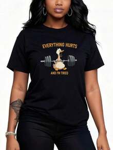1 pieza de camiseta verde para mujer con estampado de Papá Noel navideño - Top casual de manga corta con cuello redondo, suave y elástico, con gráficos de muñeco de nieve y "Feelin' Kinda Frosty", ropa de temporada para fiestas navideñas, 180g, 100% algodón. - Negro 3 - Ver 2