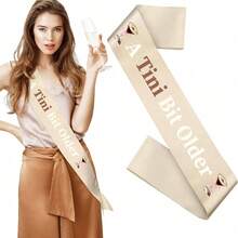 Đồ trang trí tiệc sinh nhật chủ đề Martini, Thắt lưng "Chỉ Lớn Thêm Một Chút Tuổi", Đồ trang trí tiệc sinh nhật chủ đề Espresso - Kiểu 1 - Xem 1