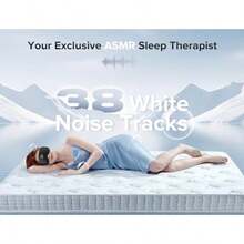 TOPOINT - Máscara de sueño con auriculares Bluetooth máscara de ojos 3D para dormir con ruido blanco oscurecimiento total Bluetooth 5.4 temporizador 15 horas para mujeres y hombres viajes - Negro 3D - Ver 7
