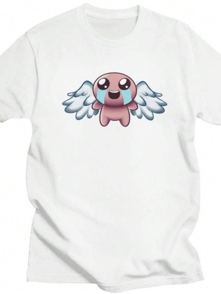 blusas para mujer Custom The Binding Of Isaac T Shirts for Men Women 100 Cotton Tee Tops Tshirts Casual T-shirt Clothing - Blanco - Ver 1