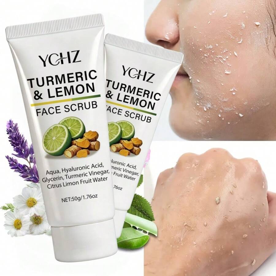 YCHZ Gel tẩy tế bào chết nghệ chanh, tẩy tế bào chết nhẹ nhàng làm sạch sâu, dưỡng ẩm và làm sáng da mặt và toàn thân. - Axit salicylic - Xem 1