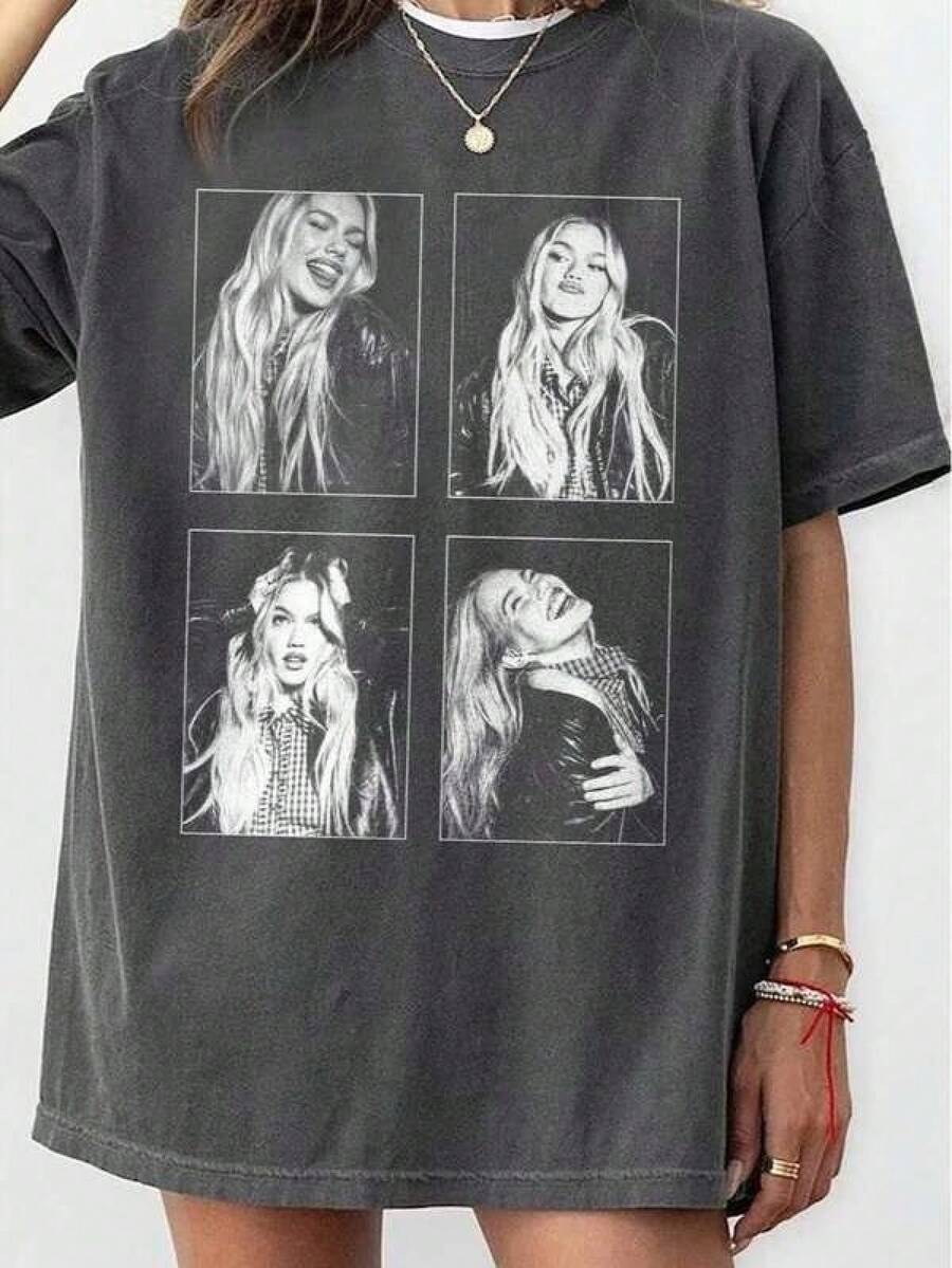 Stars Align Tour 2026 Camiseta cómoda de color, blusas para mujer, tops, blusas curvy para mujer, , blusas de mujer, y2k, blusas blancas, blusas casuales para mujer, unisex. - Negro - Ver 1