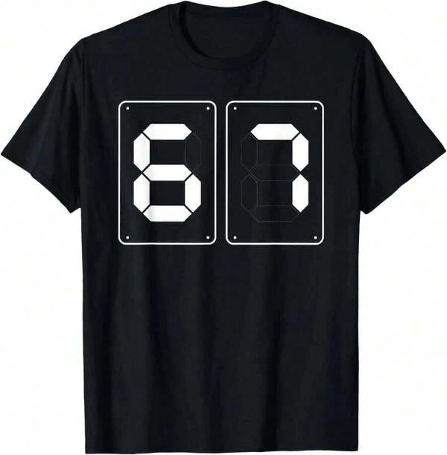 Camiseta Divertida con el Lema 6 Sport 67 Slang - Moda Americana, de gran , casual, retro, de alta calidad,% algodón, 1 pieza - Negro - Ver 1