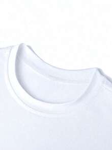 Camiseta Casual de Corte Holgado para Mujer con Gráfico de Cruz "Ayer, Hoy y Siempre", Transpirable y Cómoda, Manga Corta, Cuello Redondo, Estampado Minimalista Cristiano, Algodón Suave, Perfecta para Uso Diario y Estilo Urbano Religioso - Blanco - Ver 5