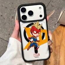 Phone Case - Marvel Avengers Magsafe Magnetic Charging Suitable For Apple 16Plus/17Promax/Air/16Promax/15Plus/ 17Pro/14/13/17/15Pro/12Pro Creative Pattern Printed Protective Cover - White - View 10