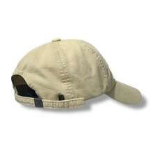 Unisex Dad Hat In 100% Cotton Twill With Curved Brim, Custom Made In Brazil - Beige With Green Embroidery - View 3