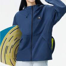 CAMEL CROWN Outdoor Natural Yarn Sun Protection Clothing Spring And Summer Women's Cool And Breathable Sun Protection Sports Jacket - Penghu Blue - View 2