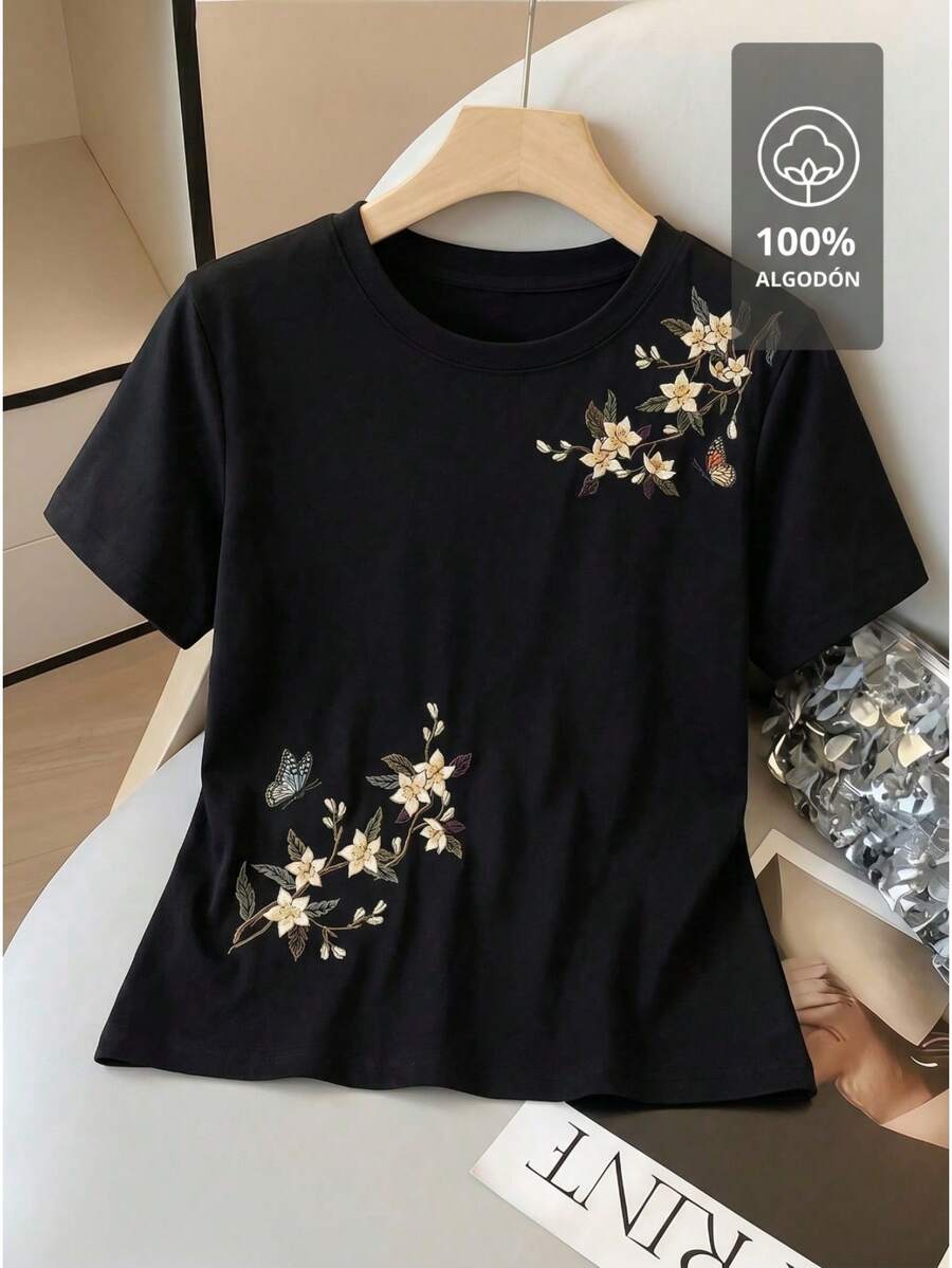 Women T-Shirts - Black - View 1