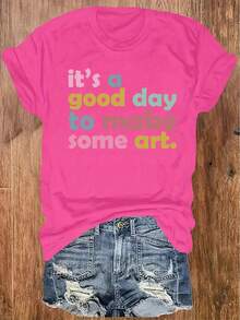 Women's T-Shirt For Spring And Summer - 白色 - 查看 5