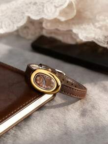 REBIRTH 1pc Women's Compact Fashion Waterproof Quartz Watch, Suitable For Daily Decoration - one-size - View 12
