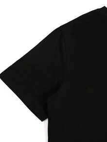 Camiseta casual con el divertido estampado "Estoy tratando de retirarme a los lados de mi esposa", ideal para reuniones familiares, actividades de team building, regalos navideños, regalos de cumpleaños y ropa para ocasiones especiales. Camiseta de manga corta cómoda y versátil. - Negro - Ver 5