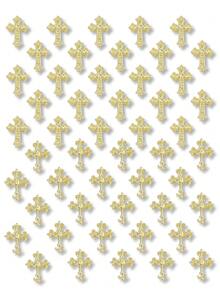 10pcs/20pcs/50pcs/100pcs Vintage Dark Style Cross Rhinestone Nail Art Decoration, European And American Punk Inspired Metal Nail Studs, Y2K Metallic 3D Nail Gems, Fake Nails Accessories - Multicolor - View 17