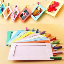 21pcs 6-Inch Paper Photo Frame, Black Multi-Colored Cardboard Photo Hanging Box - Home, Office, Wedding And Party Decorative Clip Photo Display | Suitable For Birthdays And Graduation Ceremonies, Photo Display (Random Colors) - one-size - View 6