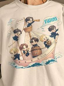 Camiseta de Arirang World Tour Swim Track, Camiseta de Concierto Bangtan 2026 - Negro - Ver 6