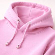 Kids' Kangaroo Hoodie Set, California Style, Thick, Winter - Baby Pink - View 2