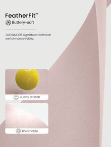 2026 GLOWMODE Featherfit™ High-Waisted Leggings With 24" Side Pocket - Pale Pink - View 4