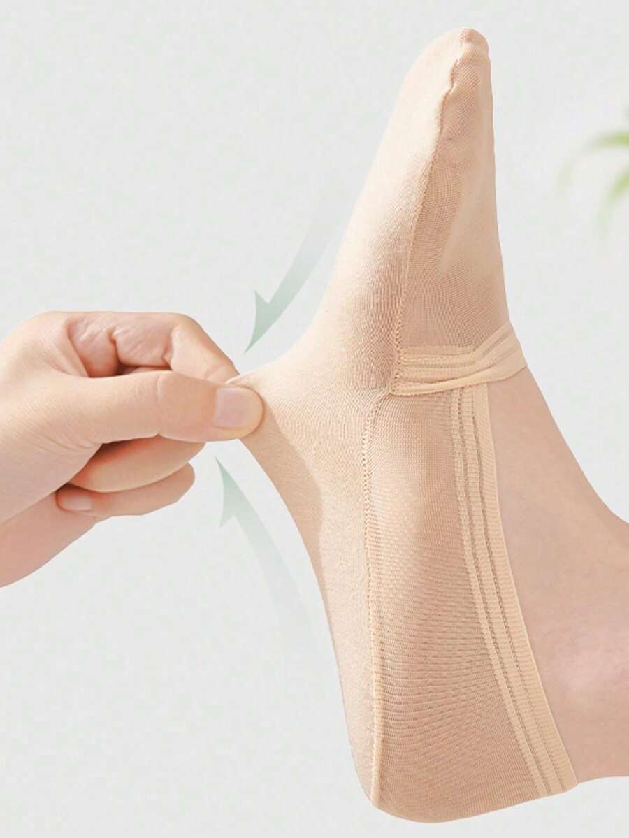 10 Pairs Ice Silk Mesh No-Show Socks, Anti-Slip Breathable Low Cut Invisible Socks For Summer - Multicolor - View 1