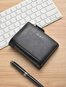 New Men's Short Zipper Wallet, Multi-Card Slots Large Capacity Card Holder Portable,Fathers Day Gifts - Multicolor - View 13