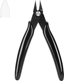 2 Pack 5 Inch Precision Micro Flush Cutters – Sharp Zip Tie Cutter For Crafting, Floral, 3D Print, Jewelry, Plastic Models & Electronics - Black (1 Pack) - View 9