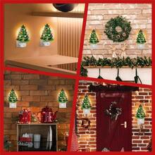 Đèn ngủ hình cây thông Noel 3D phong cách nông thôn, đèn LED nhấp nháy trang trí tường Giáng sinh 2026, chất liệu nhựa, không chống nước, màu đỏ, 120V, phích cắm kiểu Mỹ, dùng trong nhà. - Xem 12